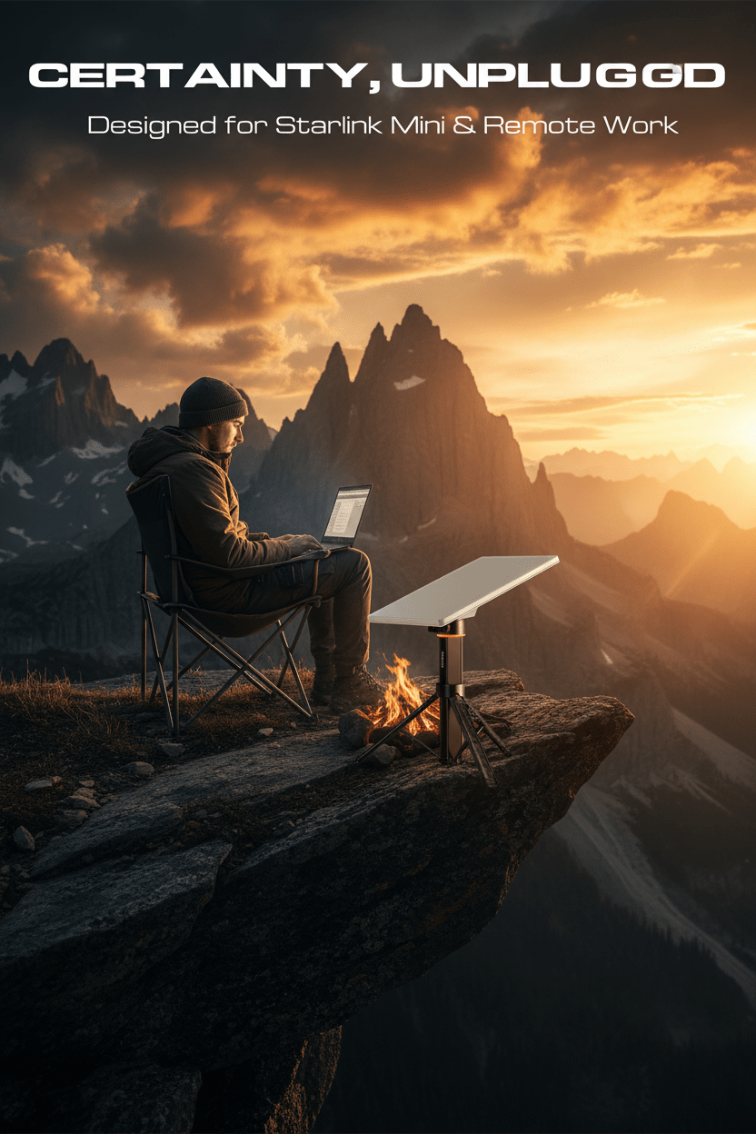 189Wh Portable Power Tripod | Compatible with Starlink Mini Battery Pack